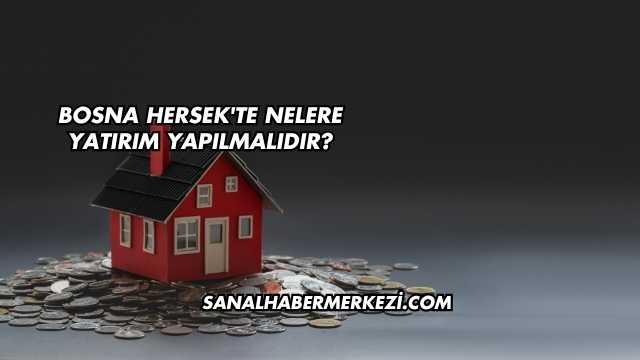 Bosna Hersek'te Nelere Yatırım Yapılmalıdır?