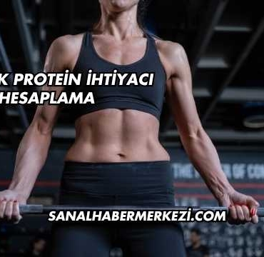 Günlük Protein İhtiyacı Hesaplama