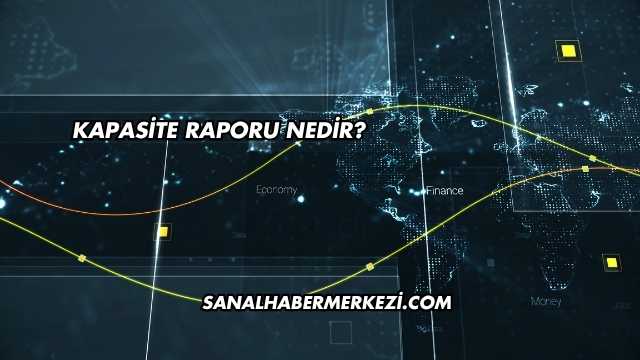 Kapasite Raporu Nedir?