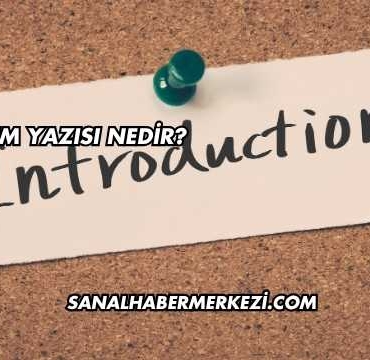 Tanıtım Yazısı Nedir?
