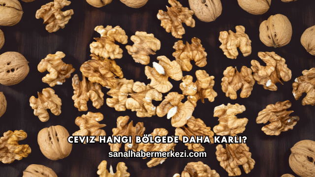 Ceviz Hangi Bölgede Daha Karlı?