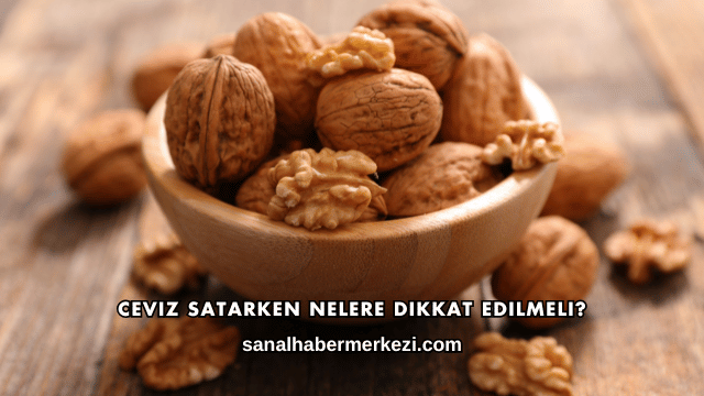 Ceviz Satarken Nelere Dikkat Edilmeli?